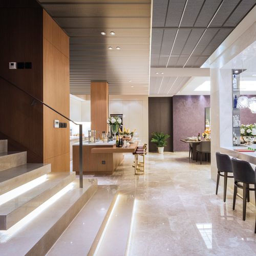 Aluminium-Zwischendecke - SR-300A - Atena spa - Stahl / Lamellen / für Büro