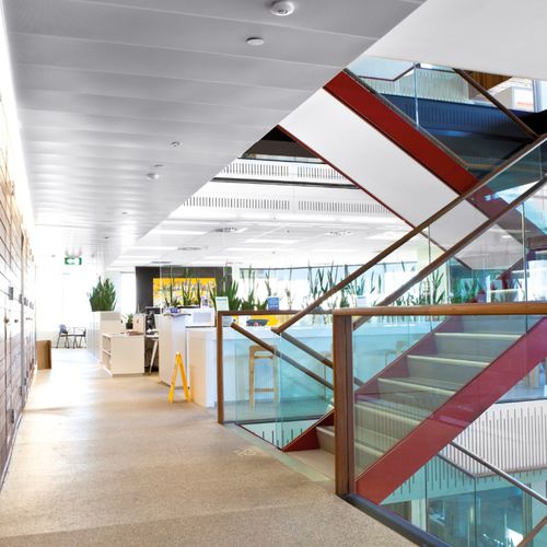 Aluminium-Zwischendecke - HQ  - Atena spa - Lamellen / für Büro / für Konferenzraum