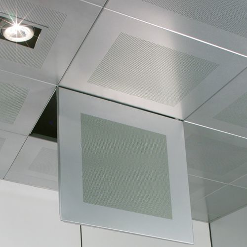 Aluminium-Zwischendecke - ENIGMA OPEN - Atena spa - Stahl / aus Fliesen / Platten