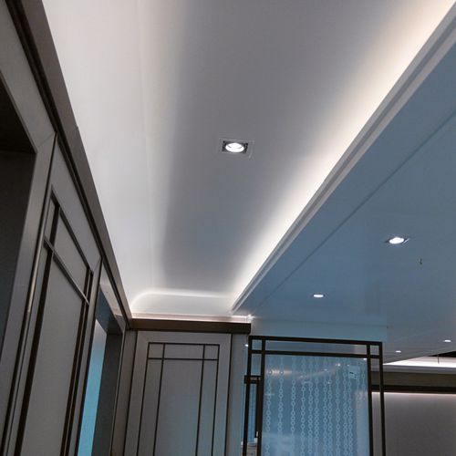 Aluminium-Zwischendecke - TRIM - Atena spa - Stahl / Platten / für Büro