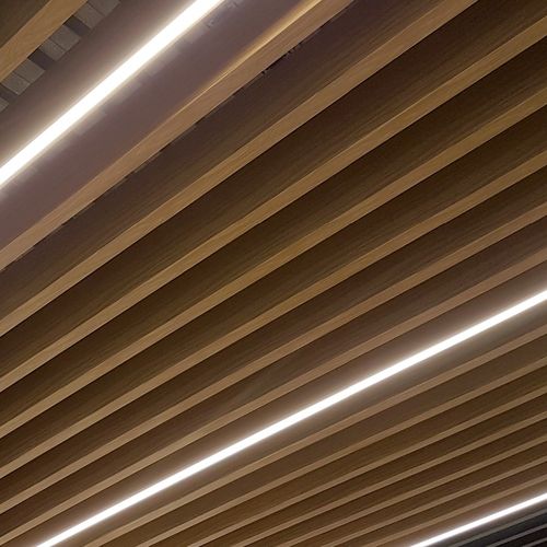 Akustikbaffel aus lackiertem Aluminium - LIGHTING - Atena spa - deckenmontiert / rechteckig / Dekor