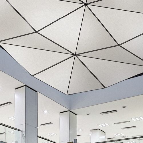 Aluminium-Zwischendecke - DIAMOND SYSTEM - Atena spa - Stahl / Maschen / Platten