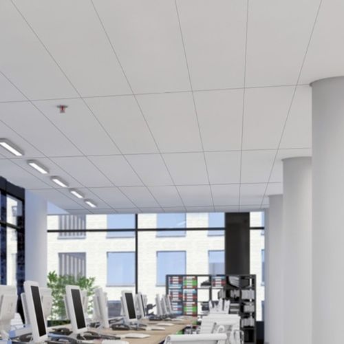 Aluminium-Zwischendecke - COMPACT - Atena spa - Stahl / Platten / für Büro