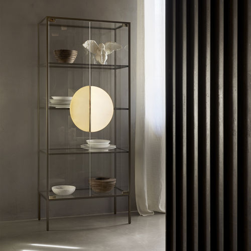 Industriestil-Vitrine - YANG - OPINION CIATTI - Kristall / anodisiertes Aluminium / Aluminium