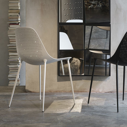 Moderner Stuhl - MAMMAMIA DIAMOND - OPINION CIATTI - für den Innenraum / Aluminium / galvanisiertem Stahl