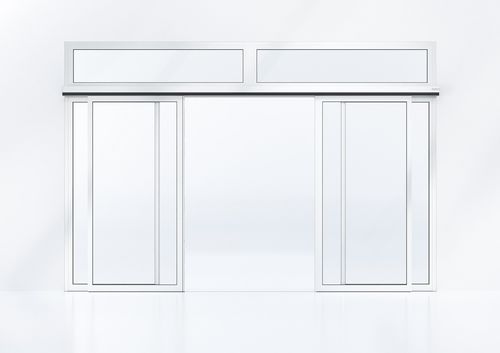 Eingangstür - ST PRO - dormakaba - Aluminium / Schiebe / modern