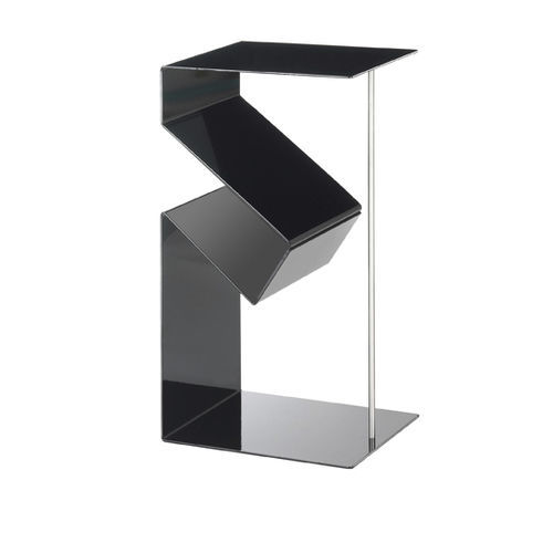 Moderner Beistelltisch - LOBBY - pieperconcept - Edelstahl / pulverbeschichteter Stahl / Gestell aus Stahl