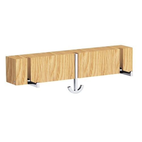 Moderner Garderobenhaken - ANCORA TRE - pieperconcept - Metall / Massivholz / individuell