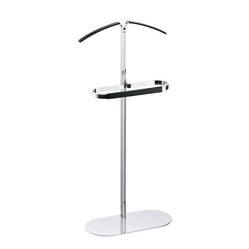 Bodenstehender stummer Diener - CORDOBA - pieperconcept - bodenstehend / Metall / Leder