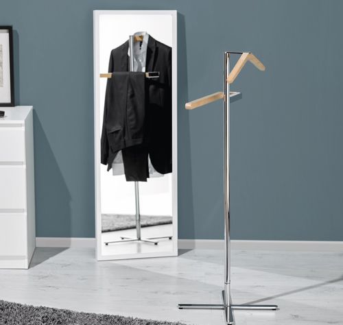 Bodenstehender stummer Diener - TURNO - pieperconcept - bodenstehend / Metall / Holz
