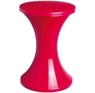 Moderner Hocker - TAMTAM : POP - Stamp Edition - Kunststoff / rot