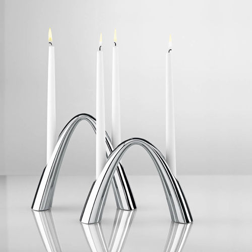 Kerzenhalter / polierter Edelstahl - TWILIGHT - STELTON