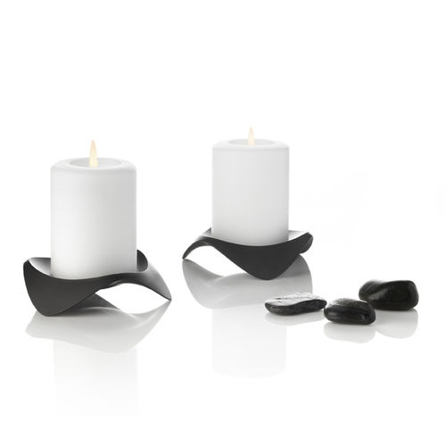Kerzenhalter / polierter Edelstahl - PAPILIO UNO - STELTON