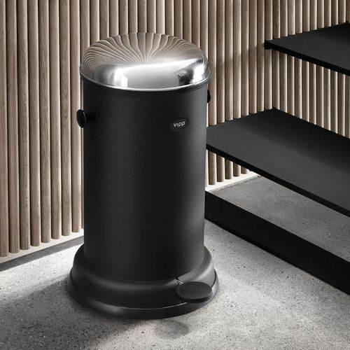 Abfallbehälter für Badezimmer - VIPP15 - VIPP - Edelstahl / pulverbeschichteter Stahl / mit Pedal