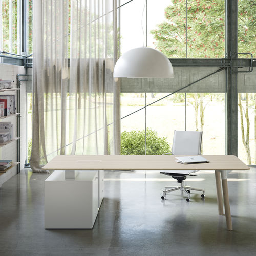 Chefschreibtisch - WOODS - Fantoni - modern / Eiche / Buche
