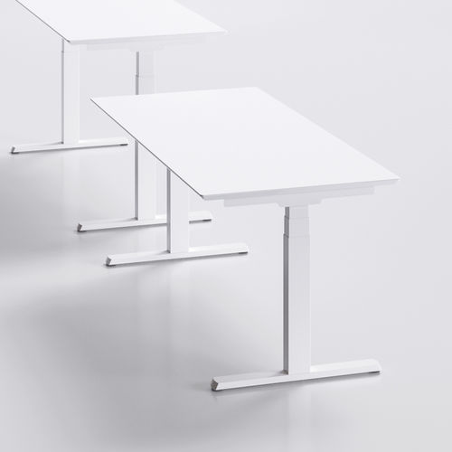 Moderner Arbeitstisch - MÈTA LIFT-UP - Fantoni - MDF / rechteckig / für Büro