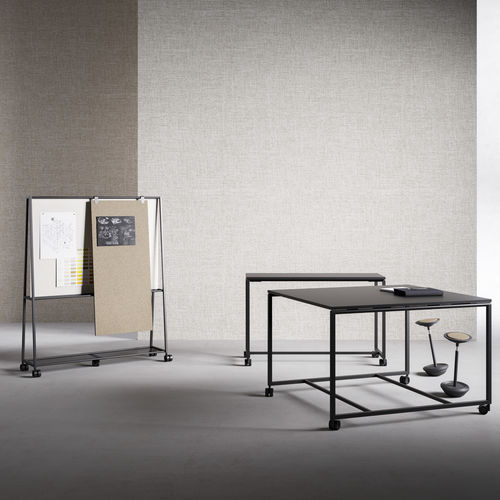 Moderner Arbeitstisch - ATELIER - Fantoni - melaminbeschichtet / Gestell aus Metall / rechteckig