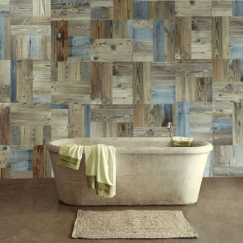 Holz-Wandverkleidung - FIR I PATINA MOSAIC (SQUARES) - ANTICO TRENTINO