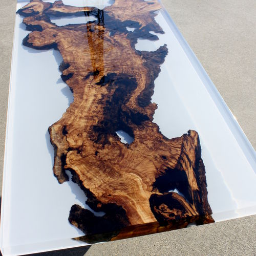 Moderner Tisch - MILK - ANTICO TRENTINO DI LUCIO SRL - Holz / Gestell aus Holz / rechteckig