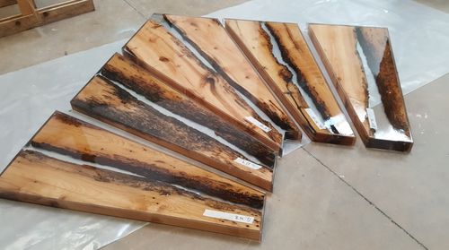 Gerade Treppe - BRICCOLA - ANTICO TRENTINO DI LUCIO SRL - viertelgewendelt / halbgewendelt / Holzstufen