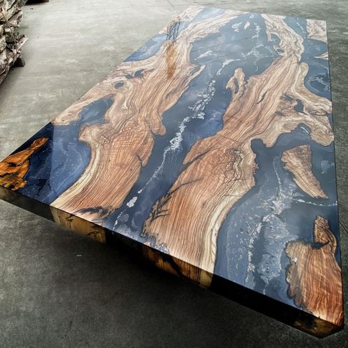 Designtisch / originell - IMPERITURO - ANTICO TRENTINO DI LUCIO SRL - Holz / Marmor / Harz