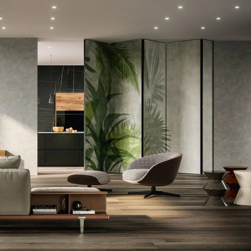 Schiebetrennwand - ARMONIC - ANAUNIA - mobil / modular / Holz