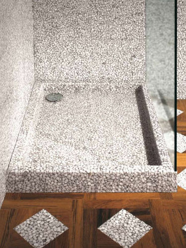 Rechteckige Duschwanne - DOCCIA : RECTANGOLARE - Effepimarmi - erhöht / Verbundwerkstoff