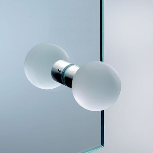 Moderner Türknopf - V-019 - METALGLAS - Metall / Glas