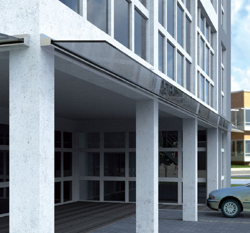 Vordach für Fenster - JOLLY B-2040  - METALGLAS - für Tür / Metall / Glas