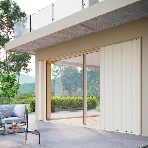 Schiebe-Fensterladen - SKURO SIKURO - Sunroom S.p.A. - Aluminium / Stahl / Holzoptik