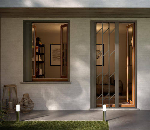 Tür zur Außenaufstellung - MODEL P.600 - Sunroom S.p.A. - Metall / Stahl / galvanisiertem Stahl