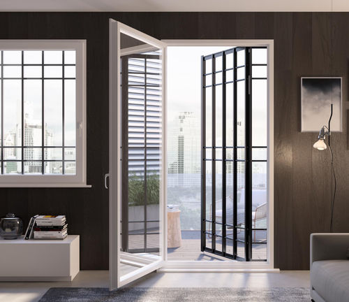 Tür zur Außenaufstellung - MODEL ANTA - Sunroom S.p.A. - Metall / Stahl / galvanisiertem Stahl