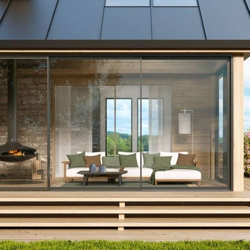Glasschiebetür - S.78 - Sunroom S.p.A. - Edelstahl / mit Edelstahlstruktur / mit Doppelverglasung