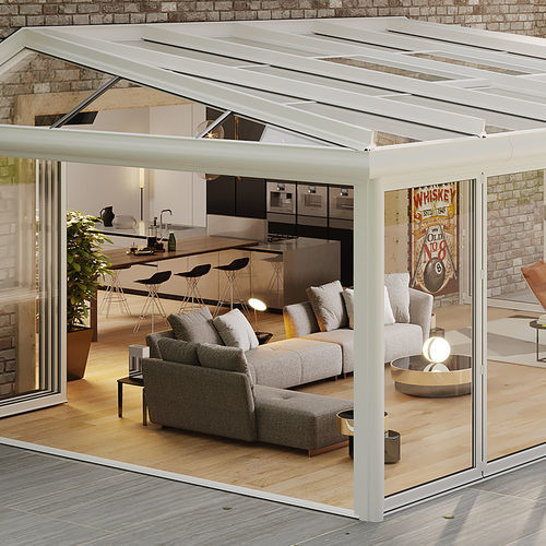 Glasveranda - CLIMA - Sunroom S.p.A. - Aluminium / für Gebäude