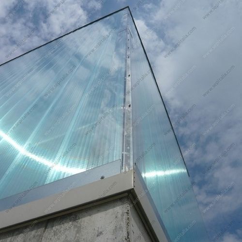 Plane Polycarbonat-Platte - VERTICAL FACADES - SEP - für Vorhangfassade / modular