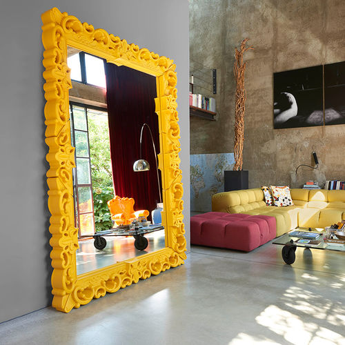 Wandmontierter Spiegel - MIRROR OF LOVE - SLIDE - Stand / Neobarock / quadratisch