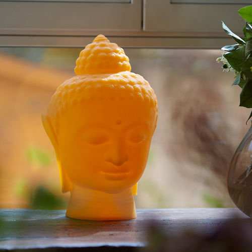 Tischlampe - BUDDHA - SLIDE - Polyethylen / originelles Design / mit Kabel