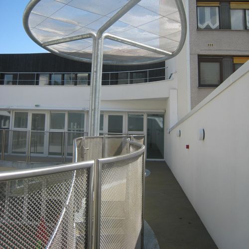 Metall-Geflecht / Edelstahl - SPIRALIA CROISEE LARGE - MC&I - für Fassaden / für Innenausbau / Sonnenschutz