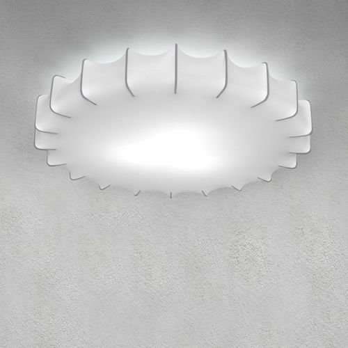 Moderne Deckenleuchte - SWEET - Ole! Lighting - rund / Segeltuch / LED