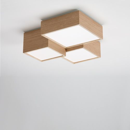 Deckenleuchte / originelles Design - KUBE  - Ole! Lighting - quadratisch / Metall / PMMA