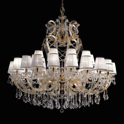 Klassischer Kronleuchter - OPERA - Prearo Collezioni Luce - Glas / Metall / Stoff