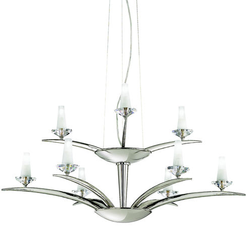 Moderner Kronleuchter - JONATHAN - Prearo Collezioni Luce - Glas / Metall