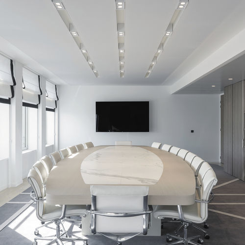 Wandmontierter Spannwand - ALYOS® PRO 220 - ALYOS technology - für Innenausbau / für Decke / bedruckt