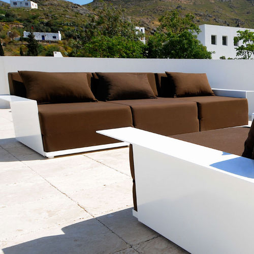 Modulsofa - RADIUS DESIGN - modern / für Garten / Acrylgewebe