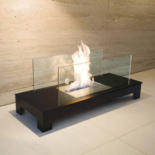 Rechteckige Bioethanol-Brennkammer - FLOOR FLAME - RADIUS DESIGN - freistehend