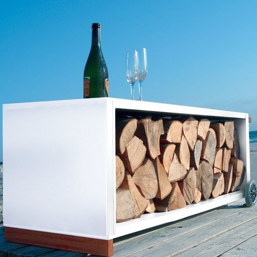 Wagen für Kaminholz - FIREWOOD - RADIUS DESIGN - Stahl