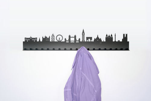 Wandmontierter Garderobenständer - CITY - RADIUS DESIGN - modern / pulverbeschichteter Stahl