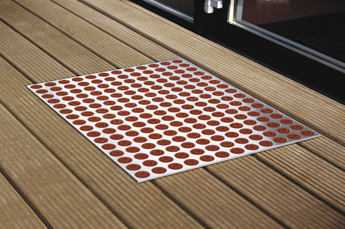 Eingangsmatte für Privatgebrauch - FEET-BACK 3  - RADIUS DESIGN - Edelstahl / Kunststoff / Bürsten