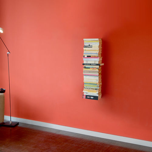 Wandmontiertes Bücherregal - BOOKSBAUM 2 SMALL - RADIUS DESIGN - modern / pulverbeschichteter Stahl