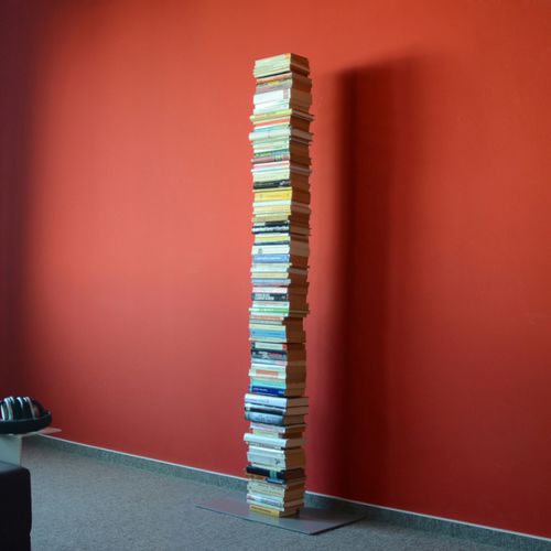 Hohes Bücherregal - BOOKSBAUM 2 BIG - RADIUS DESIGN - modern / pulverbeschichteter Stahl